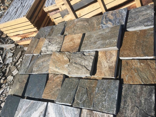 Плитка пилёная златолит Уральский для фасада купить в Екатеринбурге