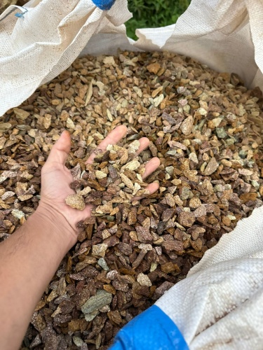 Златолит персиковый декоративная каменная крошка купить в Екатеринбурге