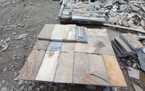 Плитка пилёная златолит Уральский для фасада купить в Екатеринбурге