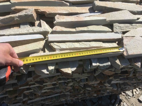 Горбушка златолит золотистый для облицовки купить в Екатеринбурге